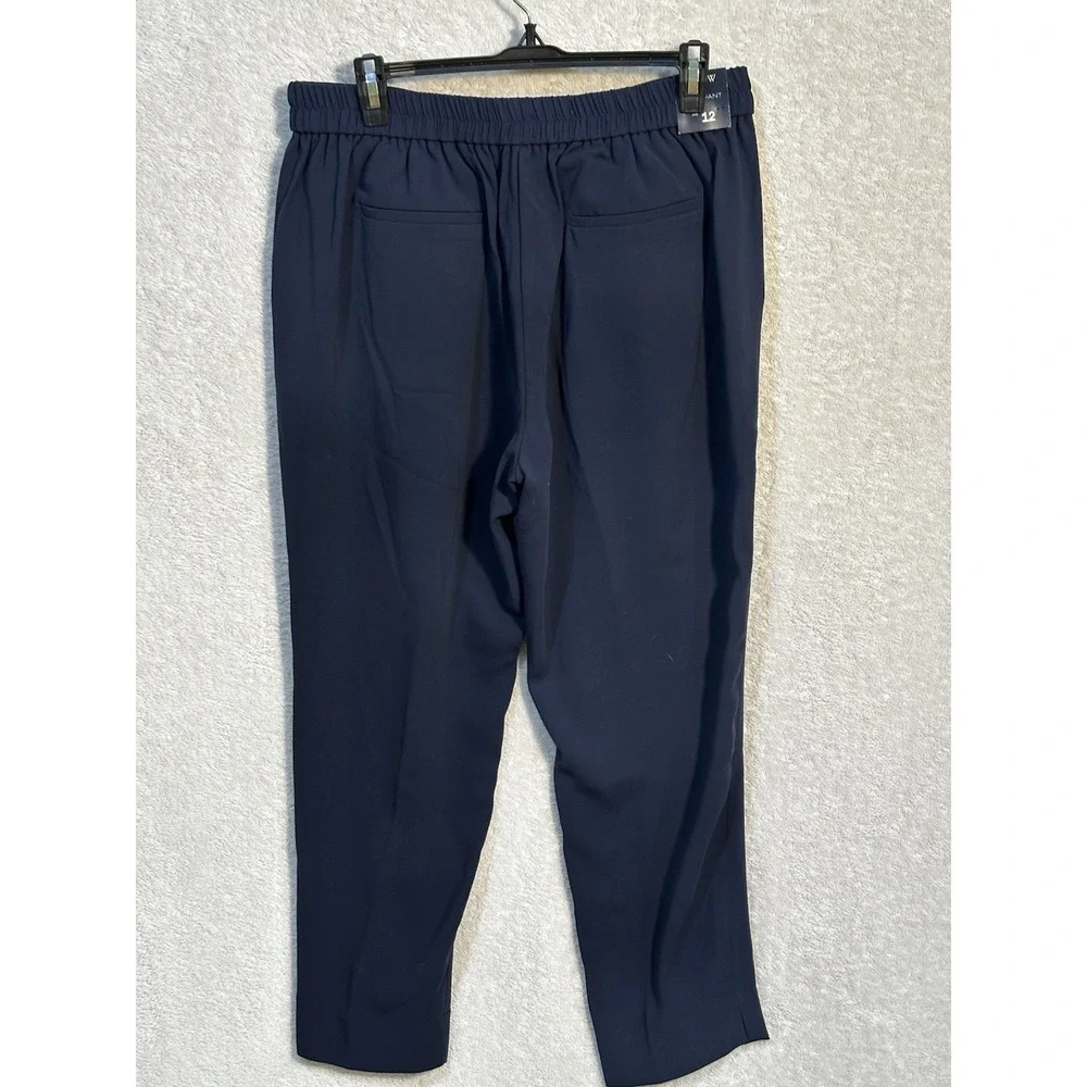 NWT J.‎ Crew Women's Navy Jamie Pull On Dress Pants Size 12 Business Career